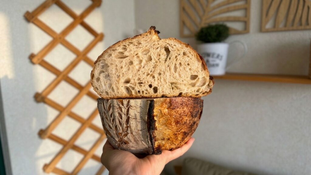 plain sourdough loaf