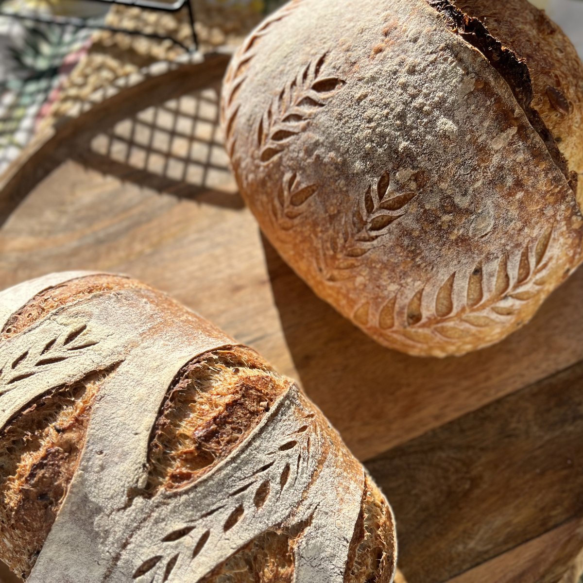 Fresh sourdough loaf